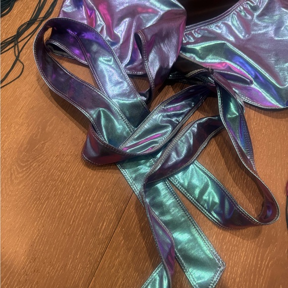 Iridescent Fringe Wrap Jacket - DollsKill - Picture 5 of 7